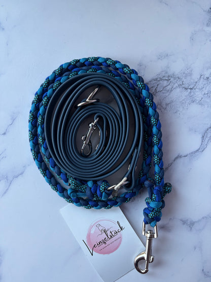 Halsband + Leine Blue mini (HU 22-28cm)